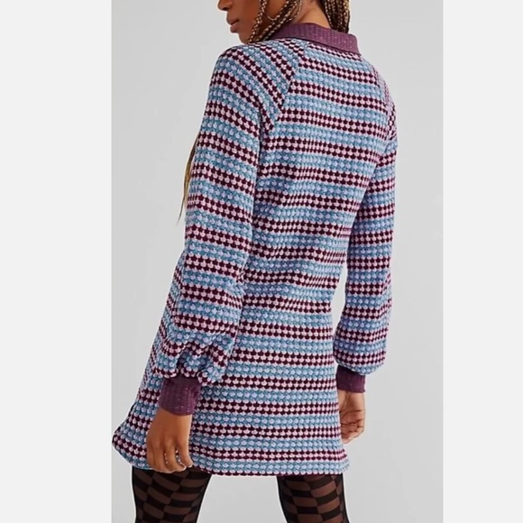 FREE PEOPLE purple chenille Maggie dress, M. - Picture 5 of 15